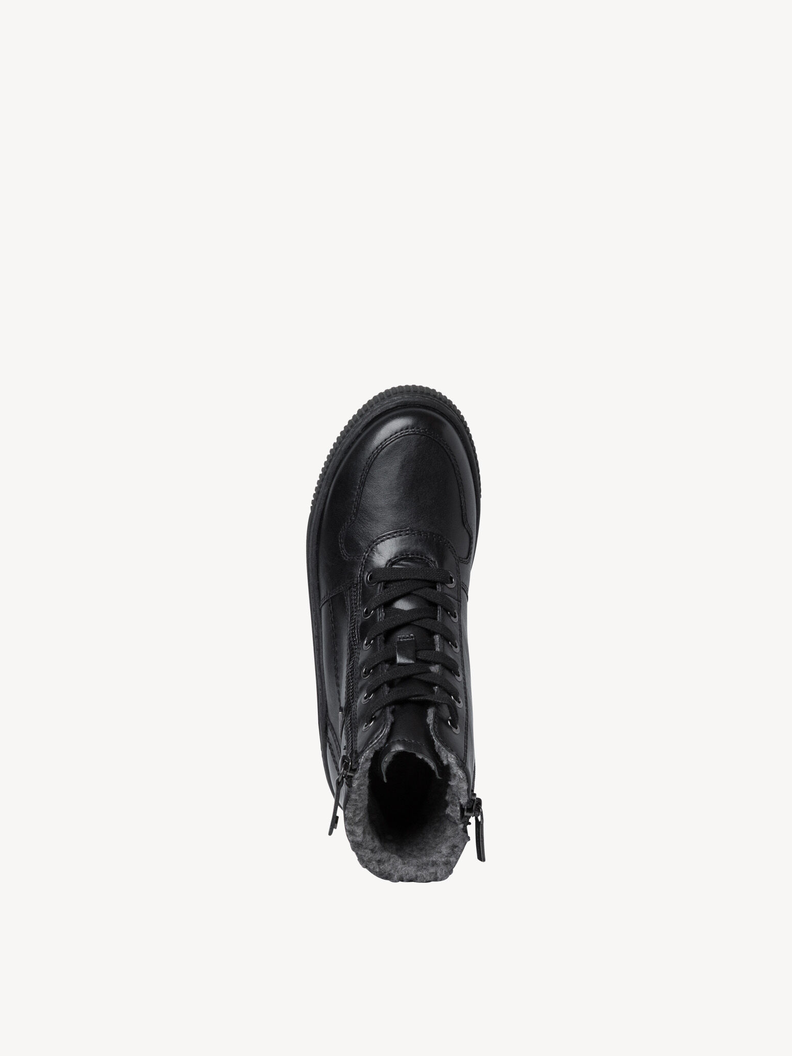 Bottine en cuir - noir