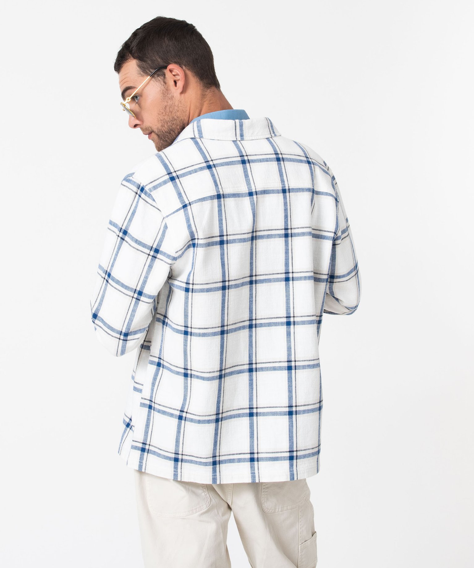 Surchemise à carreaux coupe droite homme carreaux | GEMO