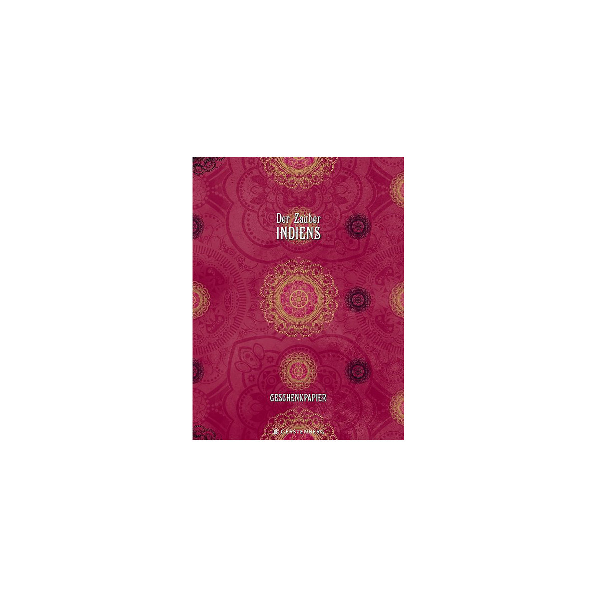 Der Zauber Indiens Geschenkpapierheft, Motiv Pinke Pracht, 10 Bögen 50 x 70 cm