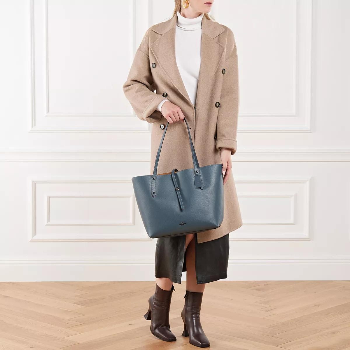 COACH Handtaschen blau Tote