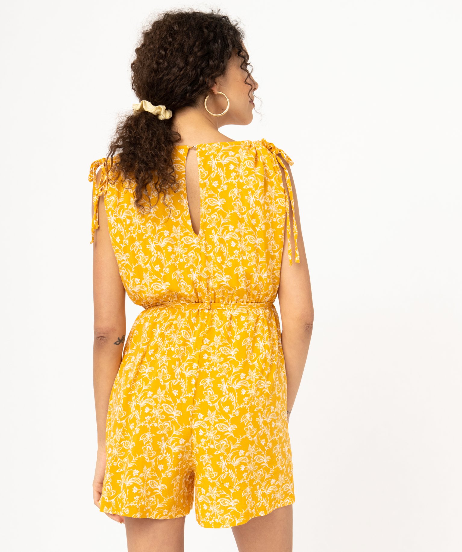 Combishort imprimé avec col V femme imprime | GEMO
