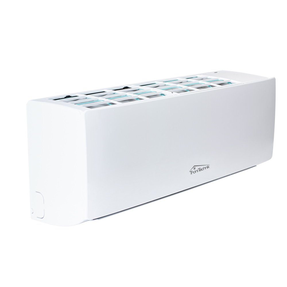 TroniTechnik Split-Klimagerät Reykir 9000 mit UV-C Filter, A++ EEK, mit App-Steuerung,Raumthermostat, Kühlung,Heizung,Ventilation (6-Stufen Ventilator),Entfeuchtung