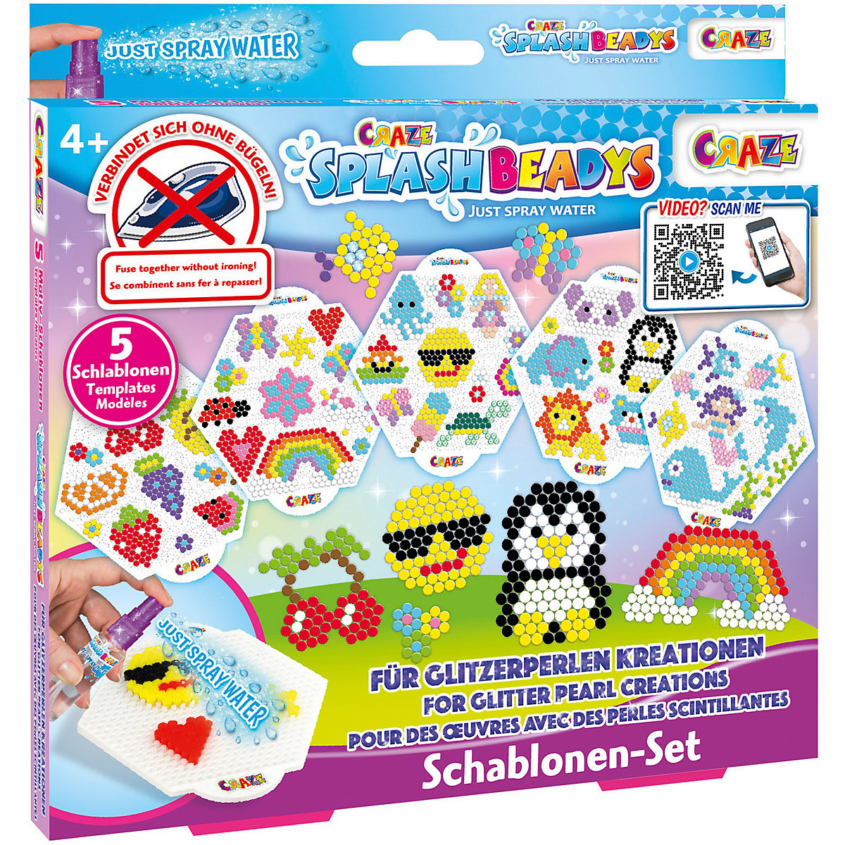 Splash Beadys Schablonenset - Girls