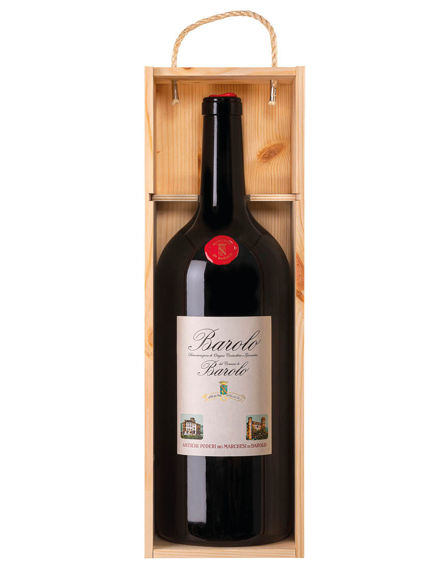 Barolo DOCG  del Comune di Barolo 2018 Marchesi di Barolo Jeroboam 3 ℓ, Caisse bois