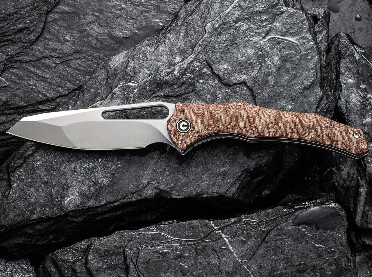 Spiny Dogfish Micarta Brown