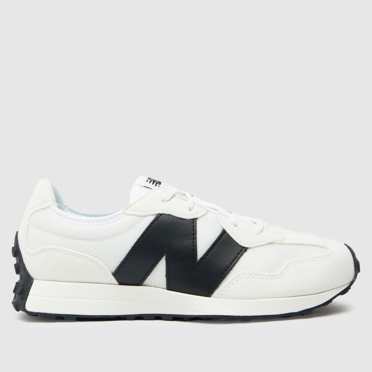 New Balance vita och svarta 327 Youth-träningsskor