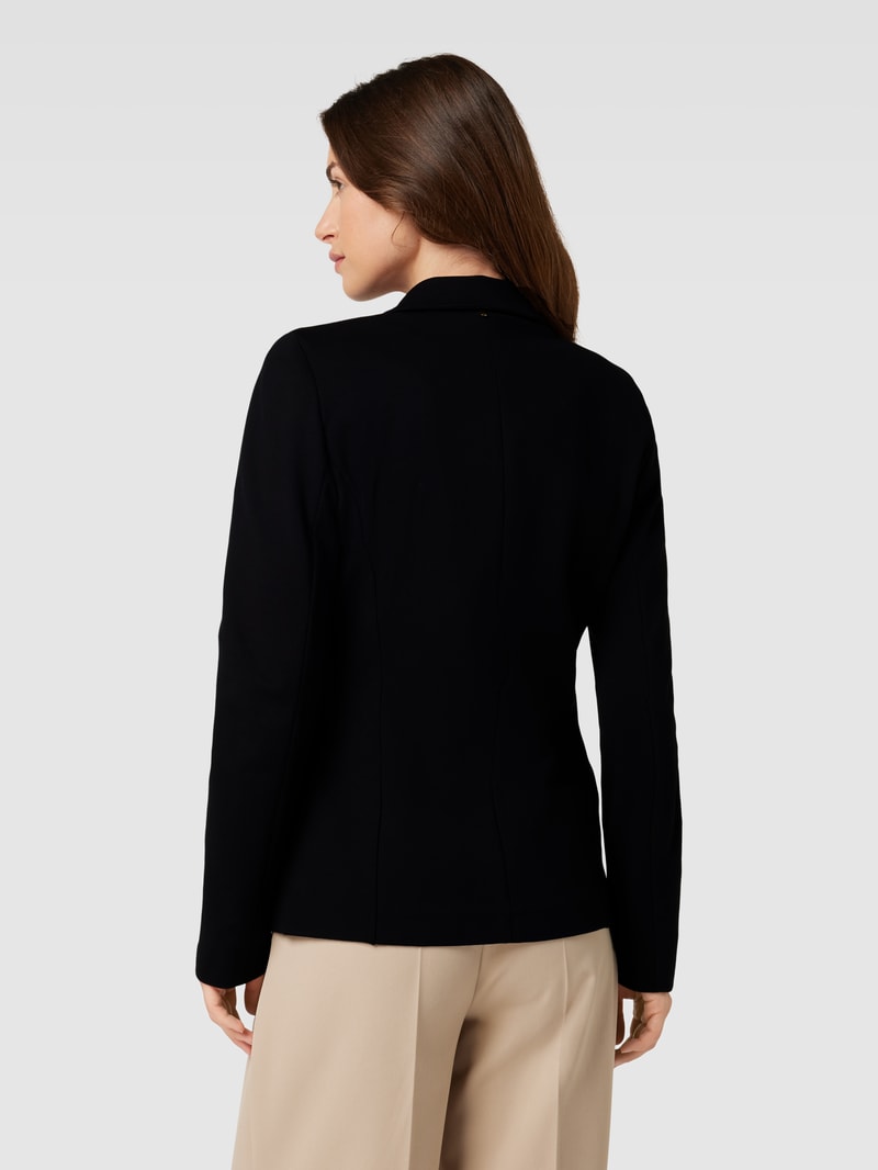 Blazer mit doppelreihiger Knopfleiste in schwarz