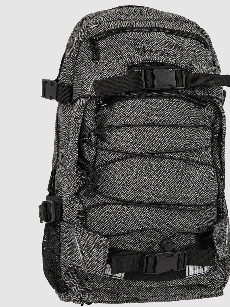 Rucksack mit Außenfächern Modell 'Louis' in mittelgrau meliert