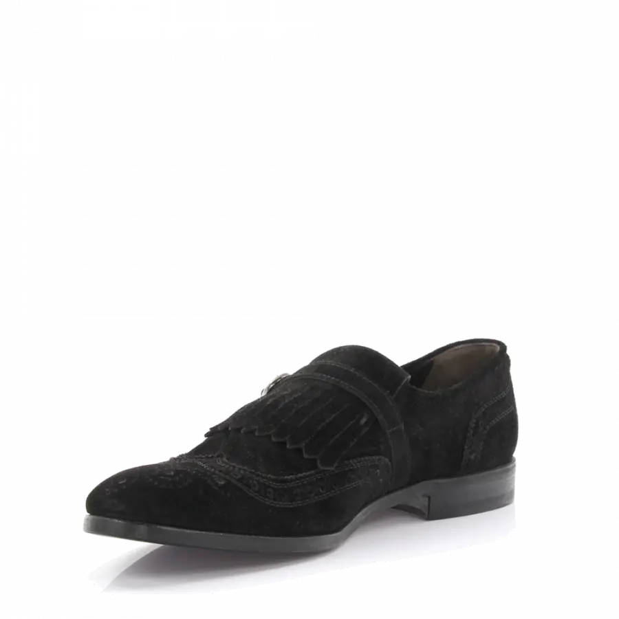 Henderson - Businessschuhe 50401 Veloursleder - schwarz