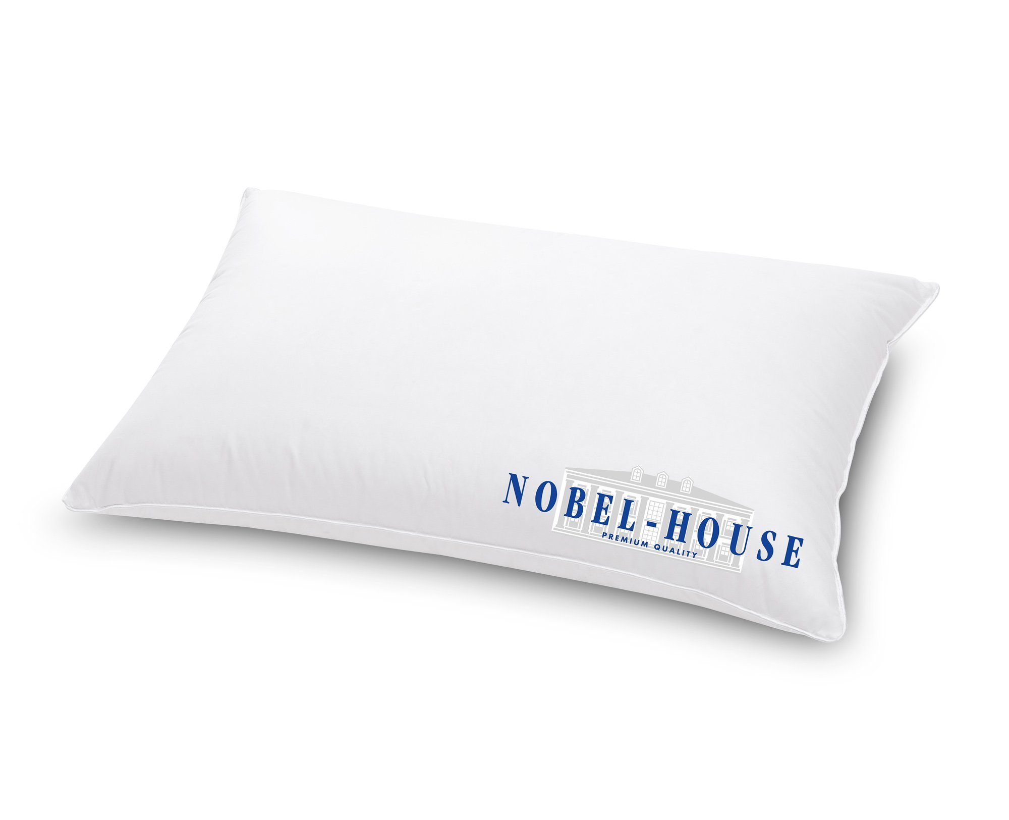 Daunenkissen Nobel House, HANSKRUCHEN, Füllung: 70% Federchen, 30% Daunen, Bezug: 100% Baumwolle, Mittel 40x80 cm, hergestellt in Deutschland, allergikerfreundlich
