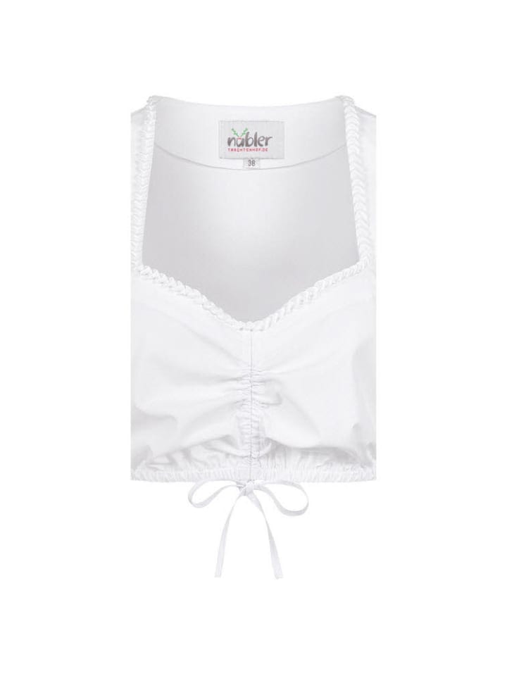 Nübler Dirndlbluse Kurzarm Katja in Weiß günstig kaufen
