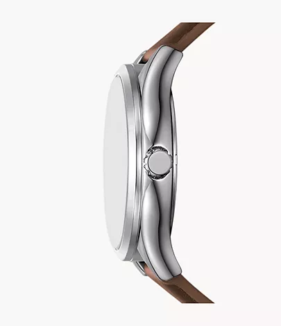 Fossil Outlet Uhr Fenmore 3-Zeiger-Werk Leder braun