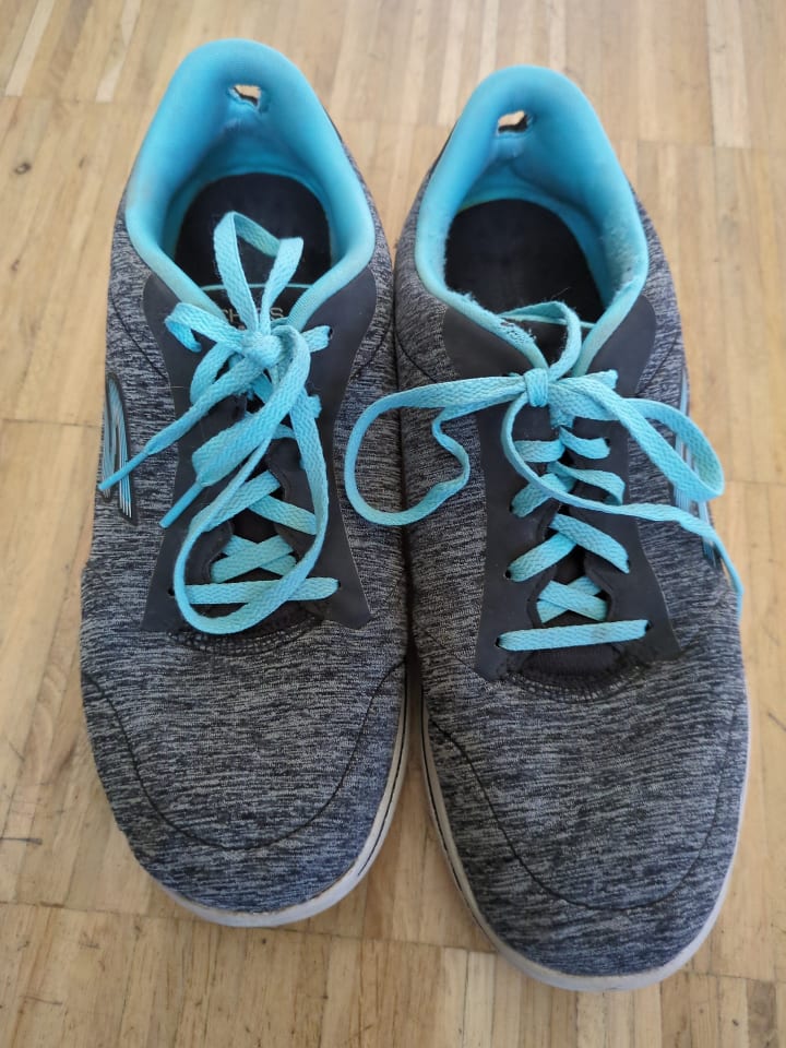 Skechers Sneakers in Schwarz/ Hellblau günstig kaufen 38