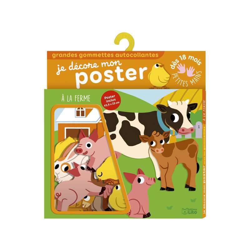Je décore mon poster A la ferme - Lito