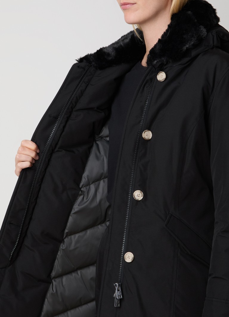 Zateplená parka Woolrich Beaker s péřovou výplní a kapucí