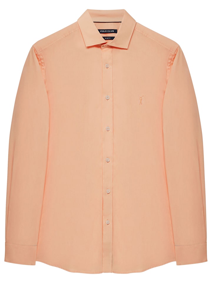 Polo Club Hemd - Slim fit - in Orange günstig kaufen
