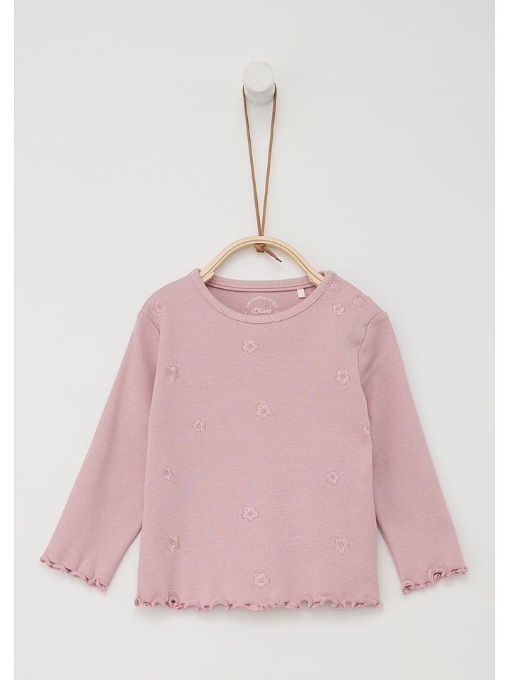 s.Oliver Longsleeve in Rosa günstig kaufen
