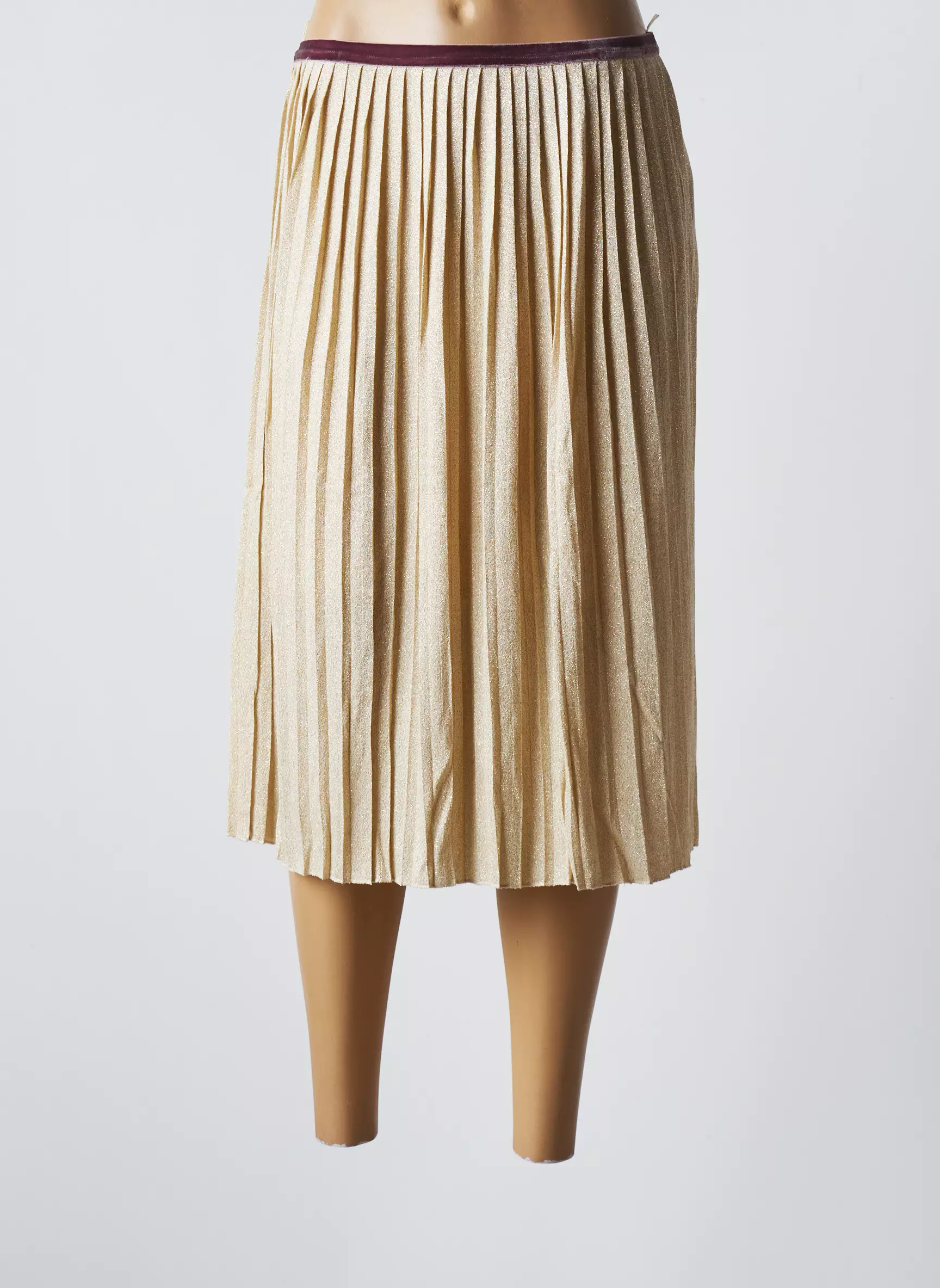 Benetton Jupes Mi Longues Femme couleur beige