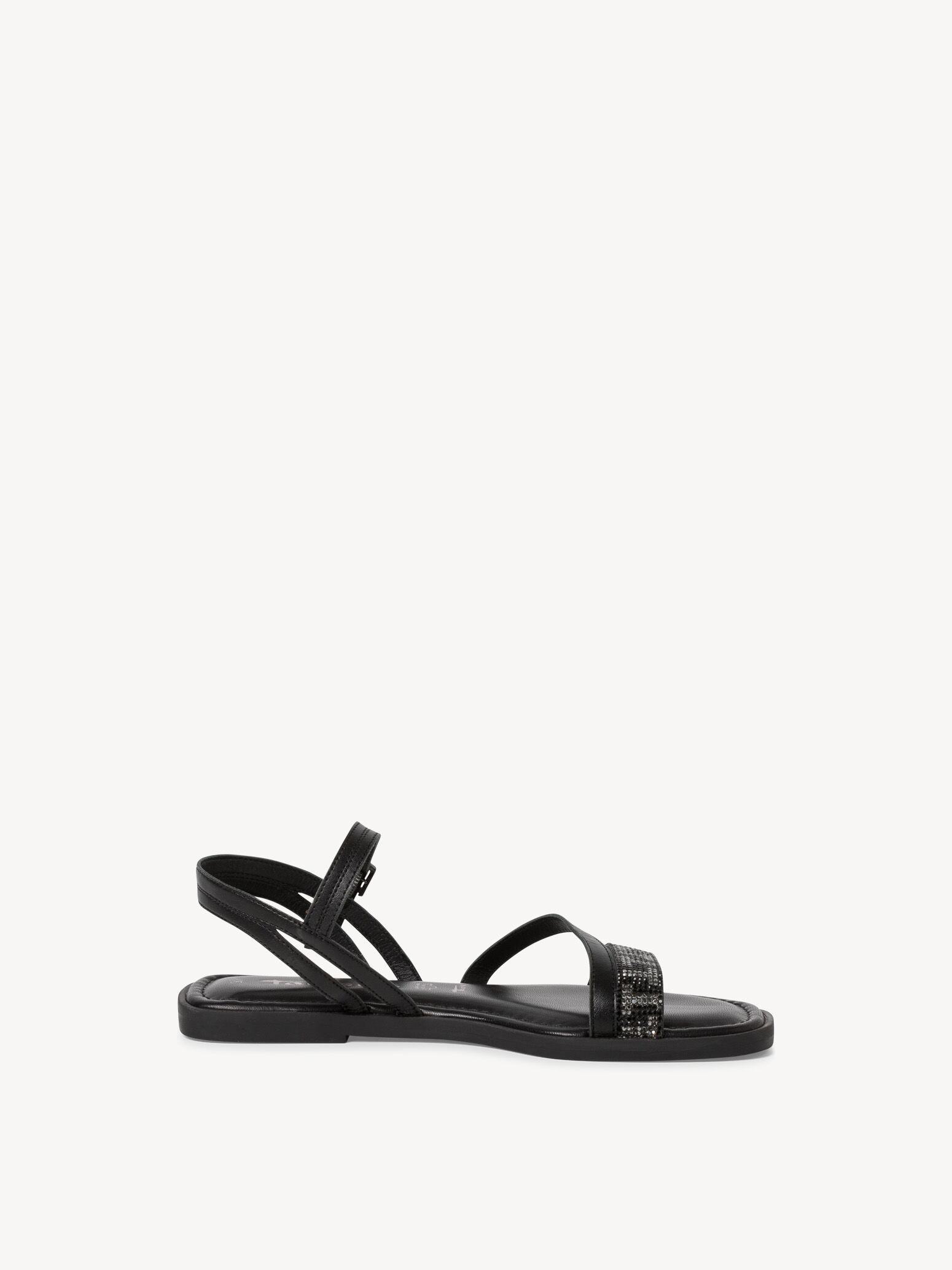 Sandale en cuir - noir