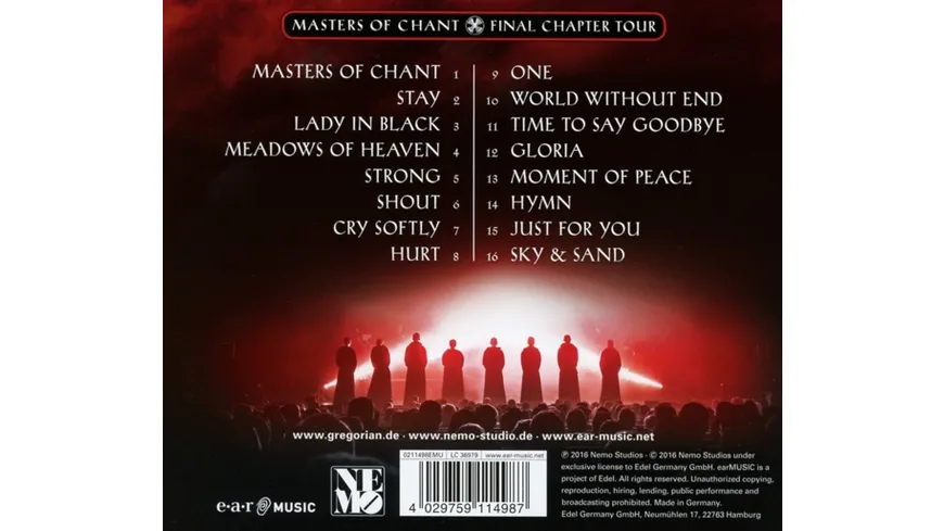 LIVE! Masters Of Chant-Final Chapter Tour