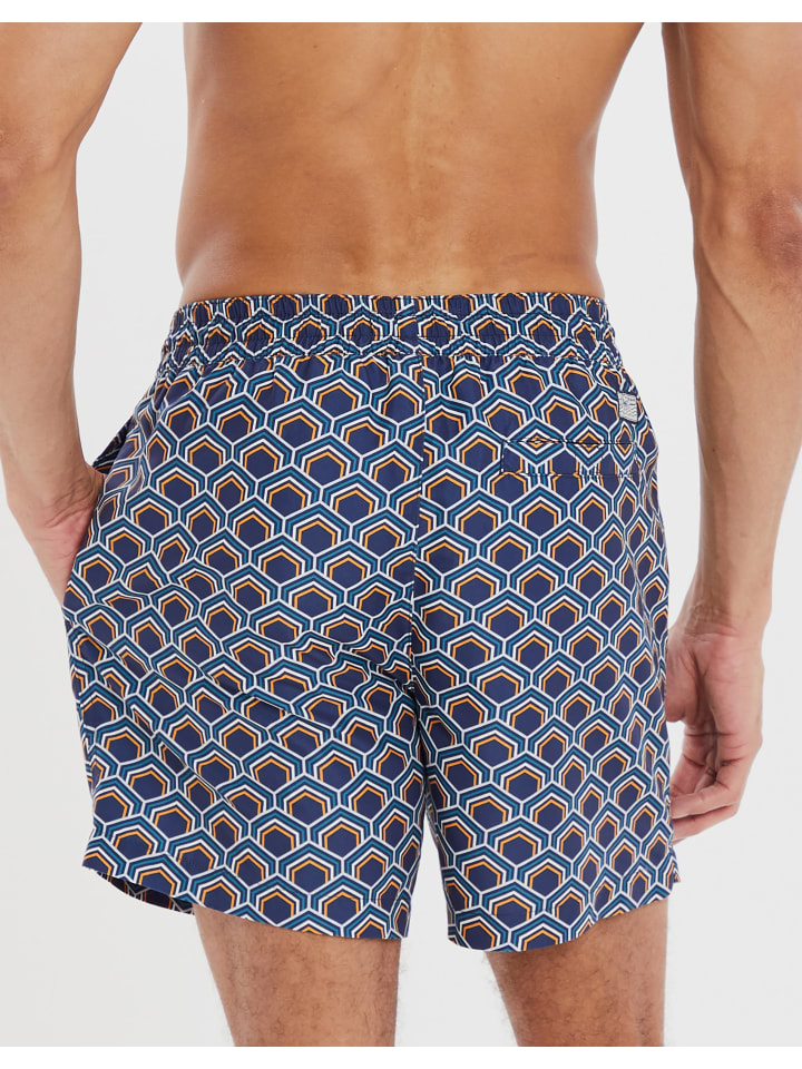 Threadbare Badehose THB Swim Short Kilngate in blue günstig kaufen
