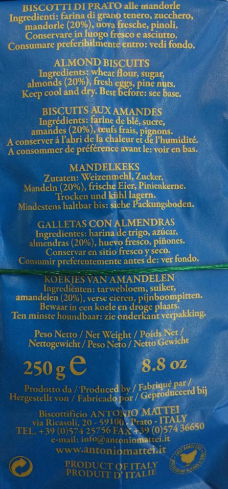 Antonio Mattei Cantuccini 250g