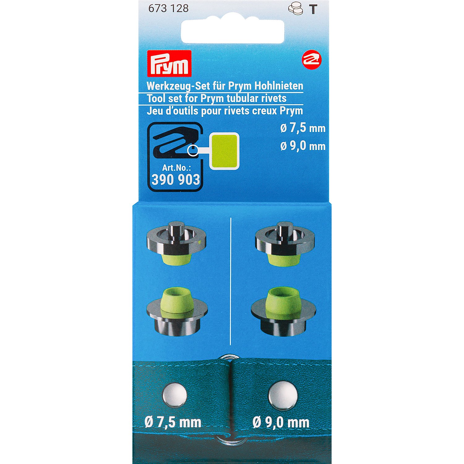 Prym Werkzeug-Set für Hohlnieten in Ø 7,5 und 9 mm