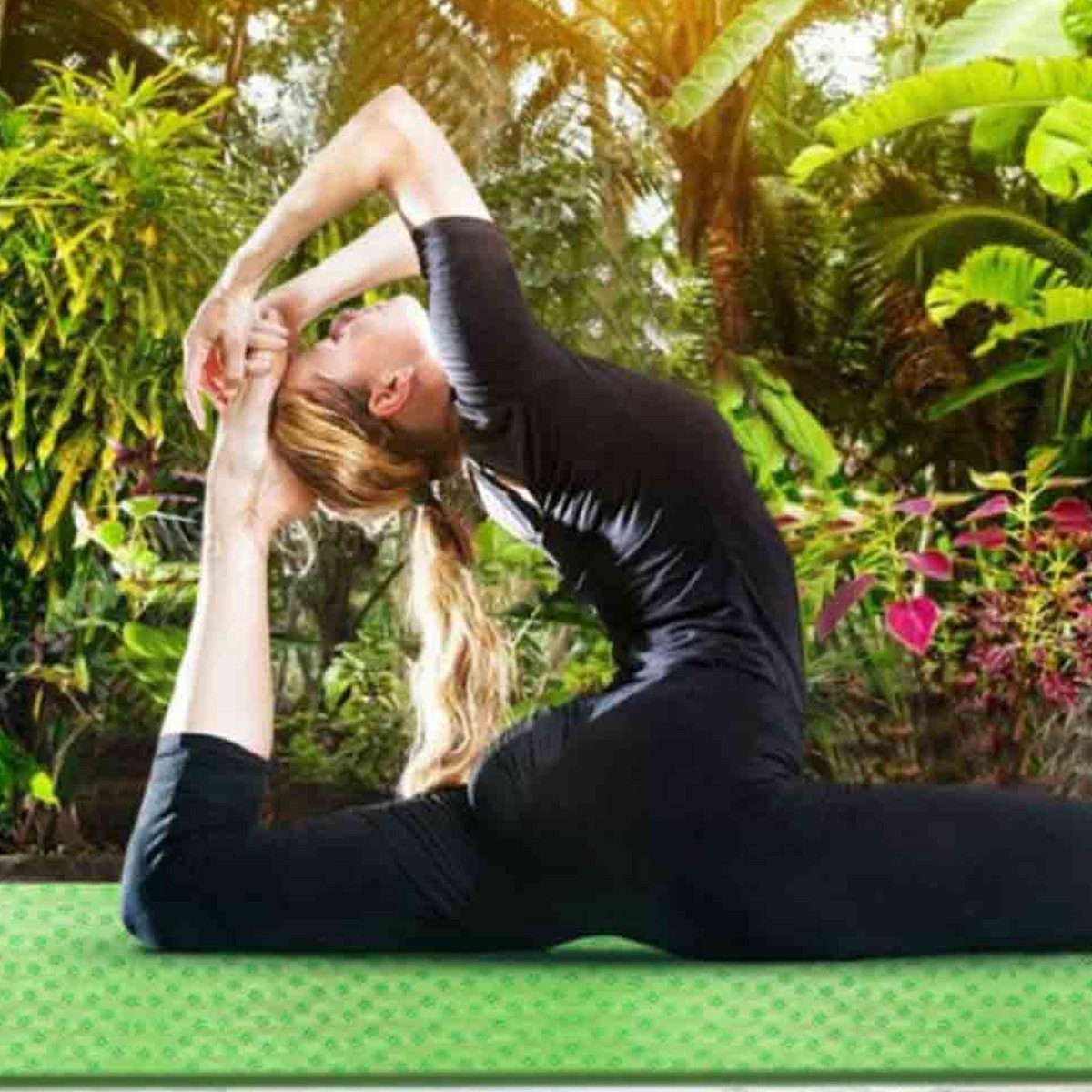 ZmdecQna Sporthandtuch Yoga-Handtuch, schweißabsorbierend und rutschfest für Pilates