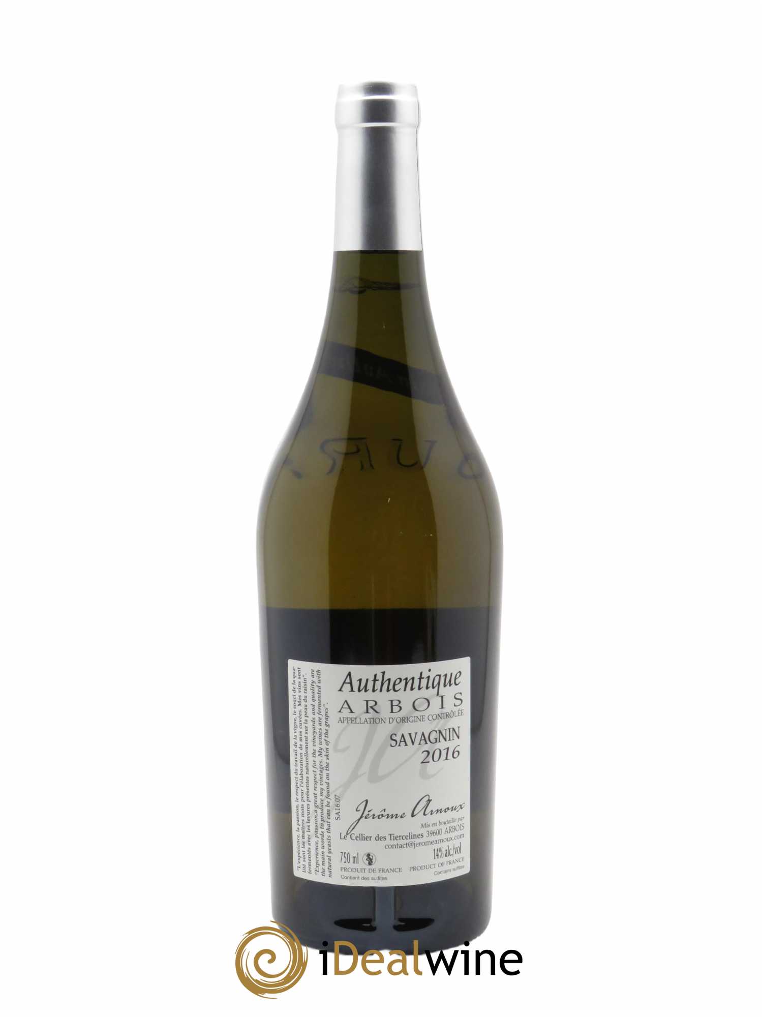 Arbois Authentique Jérôme Arnoux  2016 - Lot de 1 Bouteille