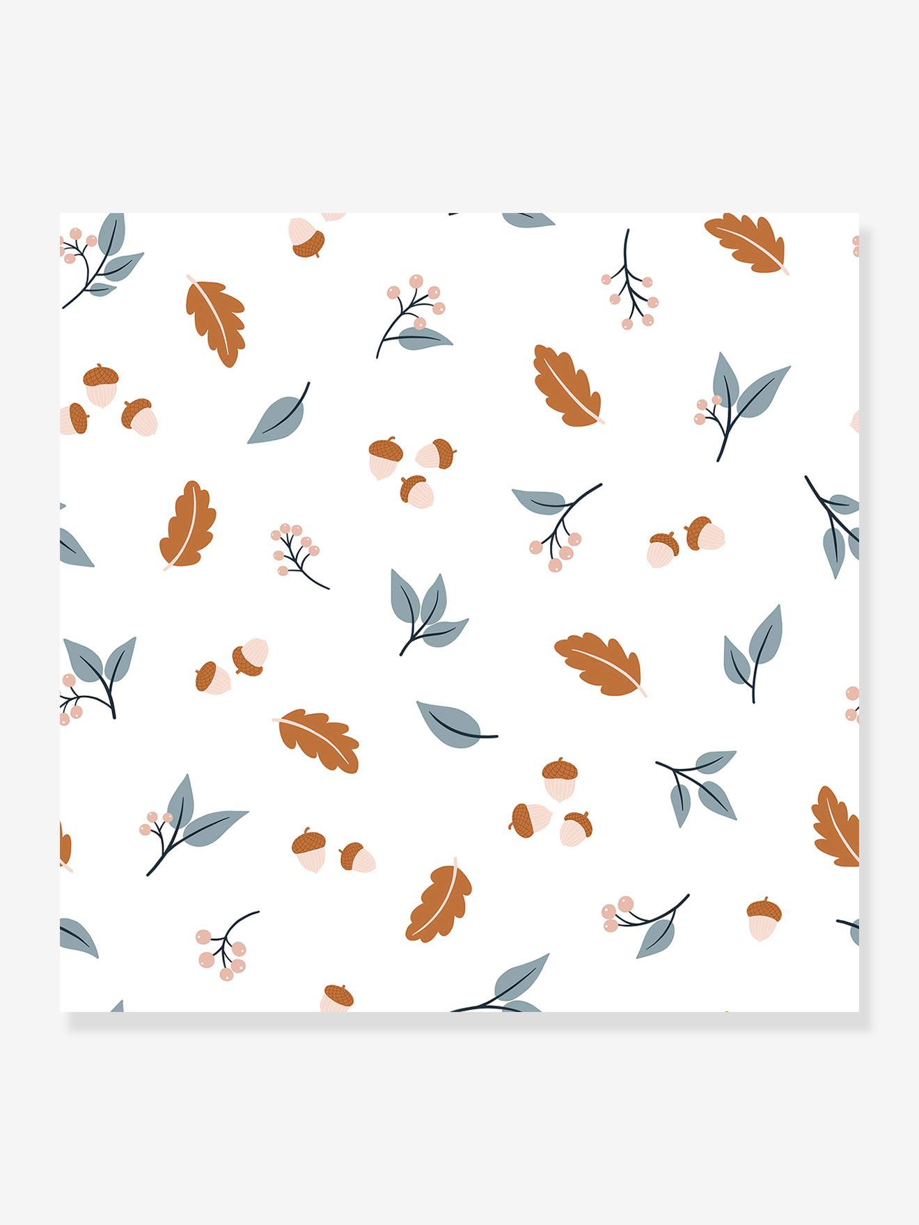 Papier peint Feuilles d'automne Joro LILIPINSO marron