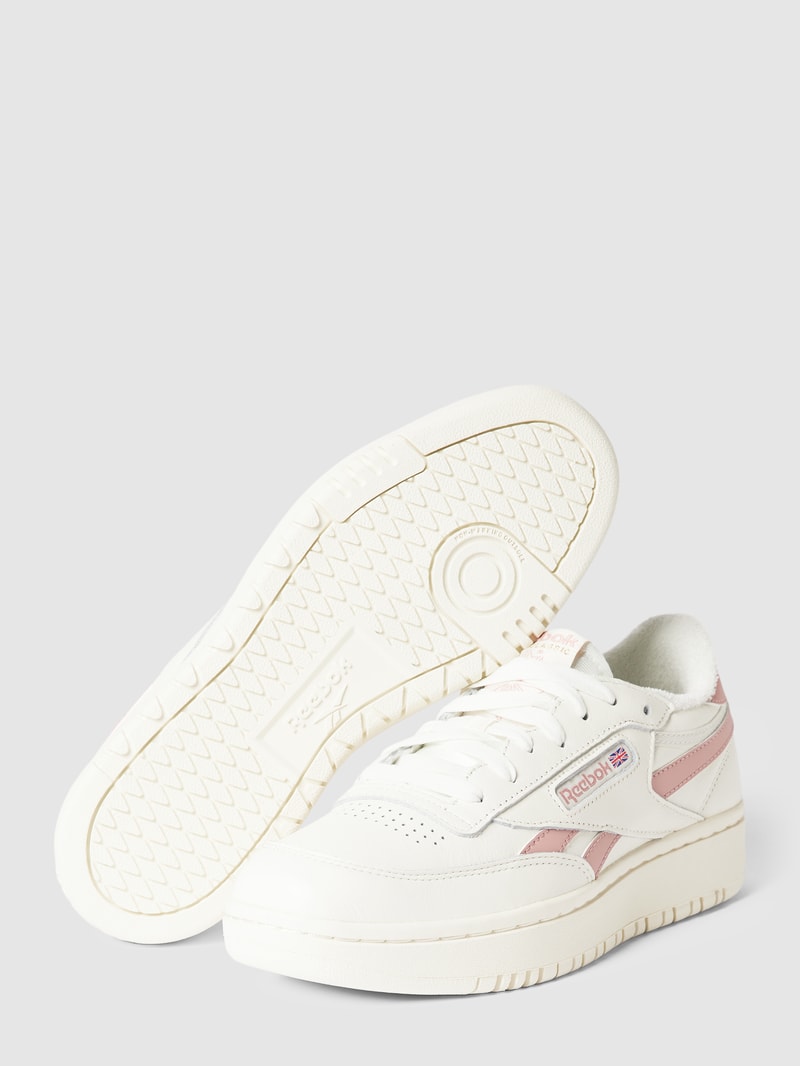 Sneaker mit Label-Details Modell 'CLUB C' in weiß