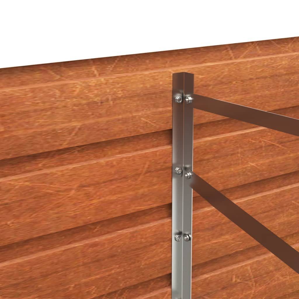 vidaXL Hochbeet Hochbeet Rostig 320x40x77 cm Cortenstahl (1 St)
