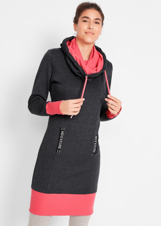 Sweatkleid mit Kängurutasche