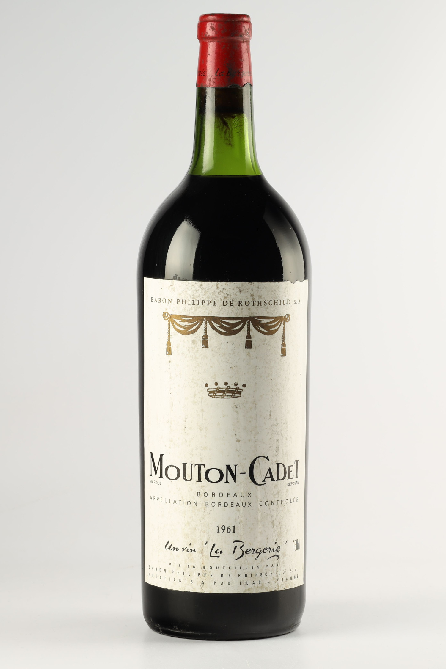 Baron Philippe De Rothschild Mouton Cadet 1961magnum, Pauillac