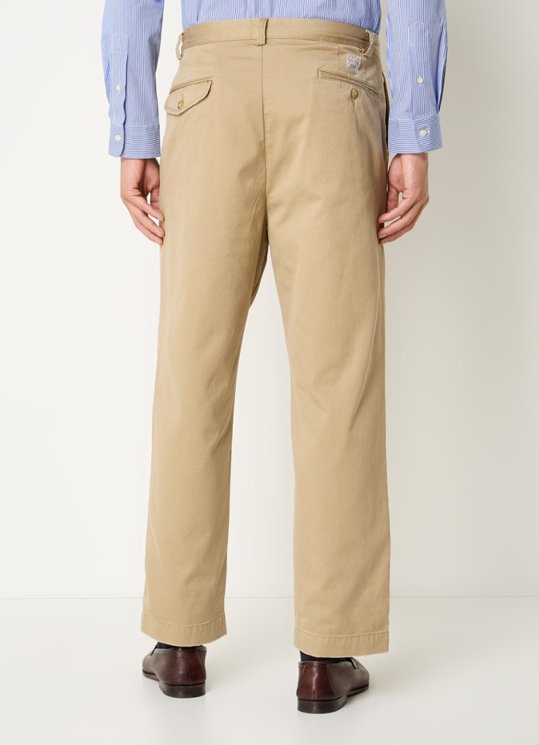 Ralph Lauren taisna piegriezuma īsi chino krekliņi ar ploidetail