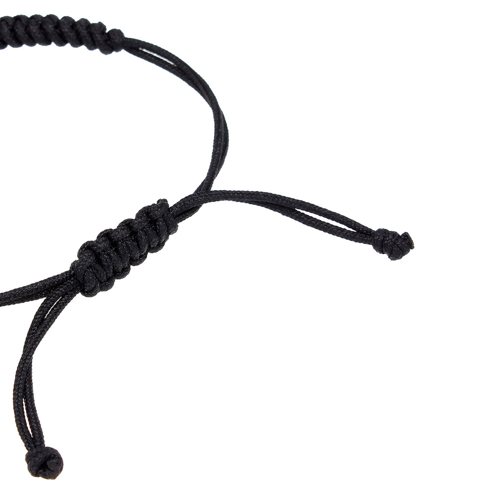KUZZOI KUZZOI Bracelet Textilband Infinity Symbol Oxidiert 925 Silber Bracelet