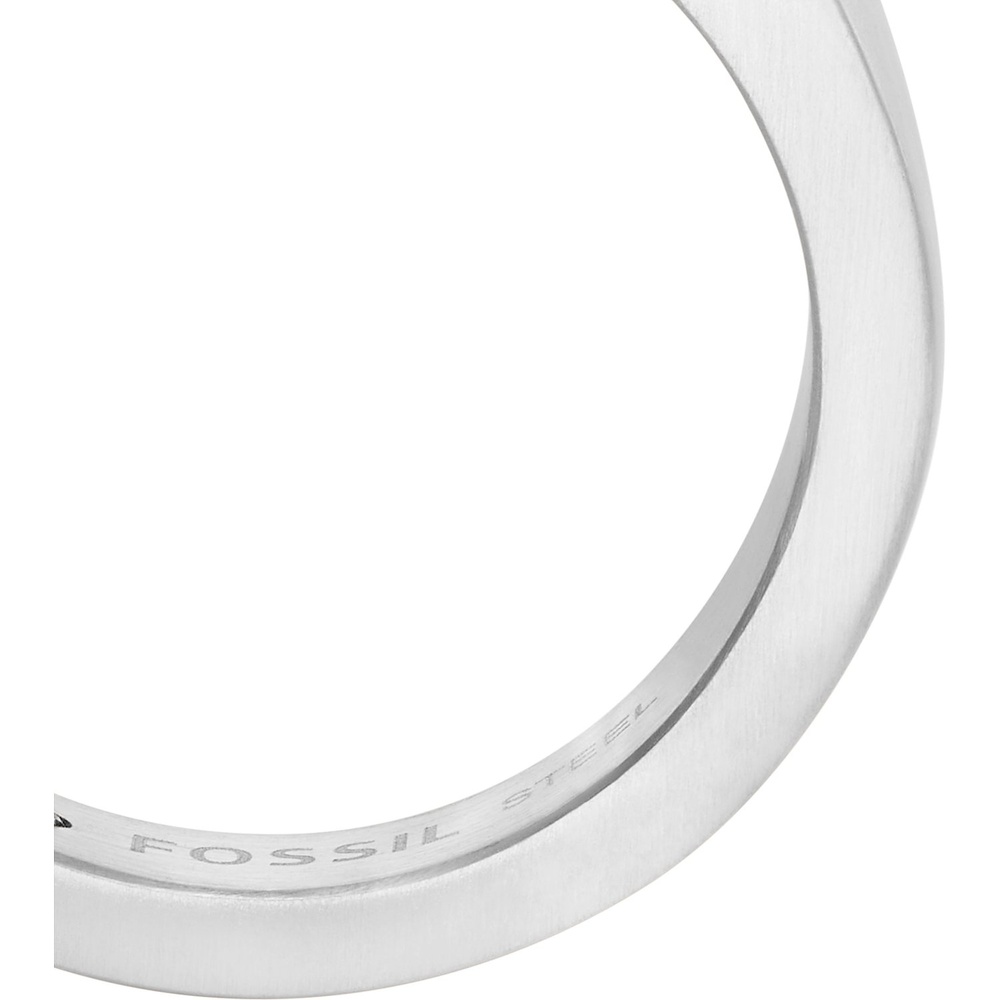 Fossil Bague en acier inoxydable Acier inoxydable argent Bague