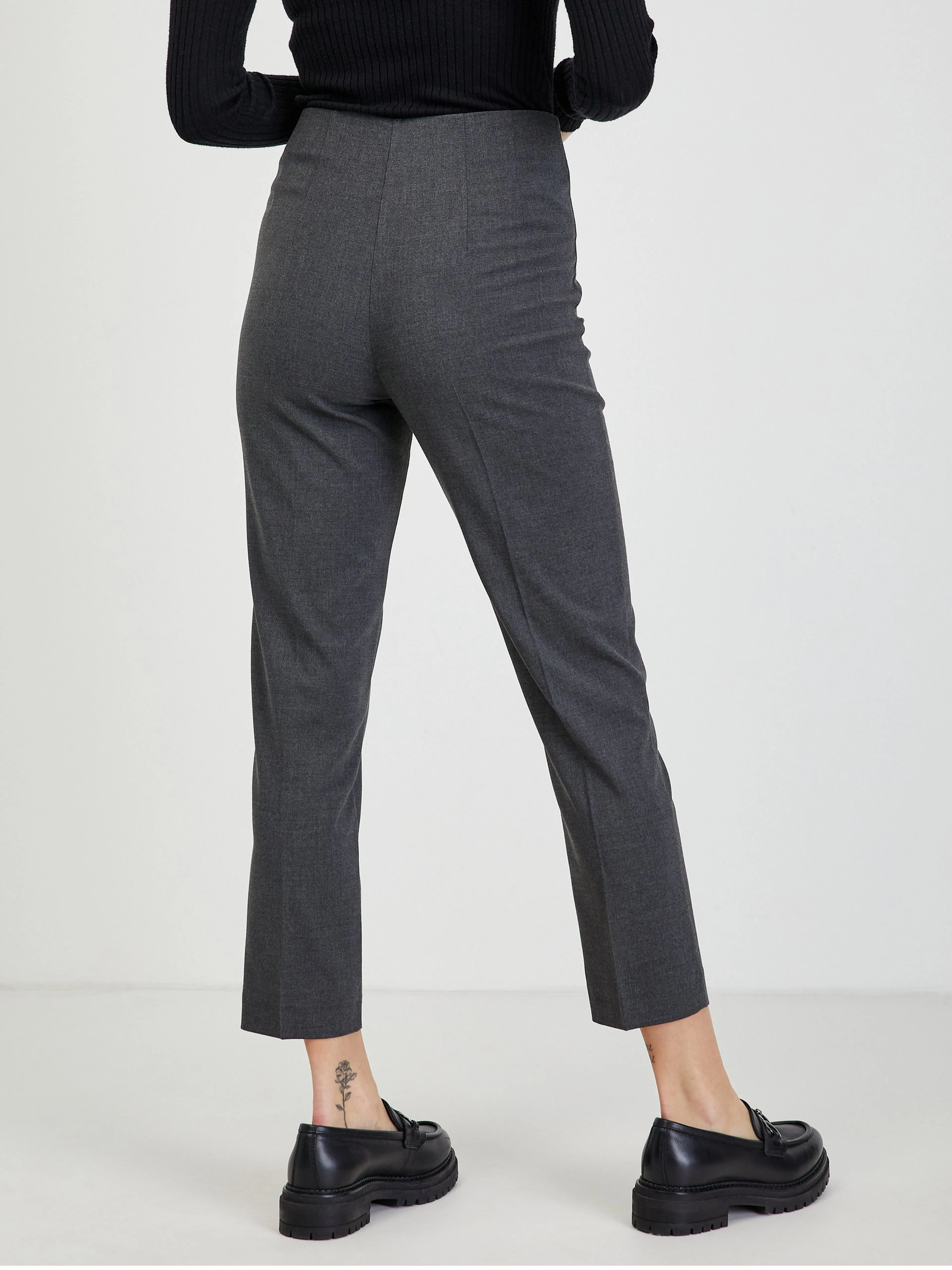 Graue Damen-Crop-Hose ORSAY