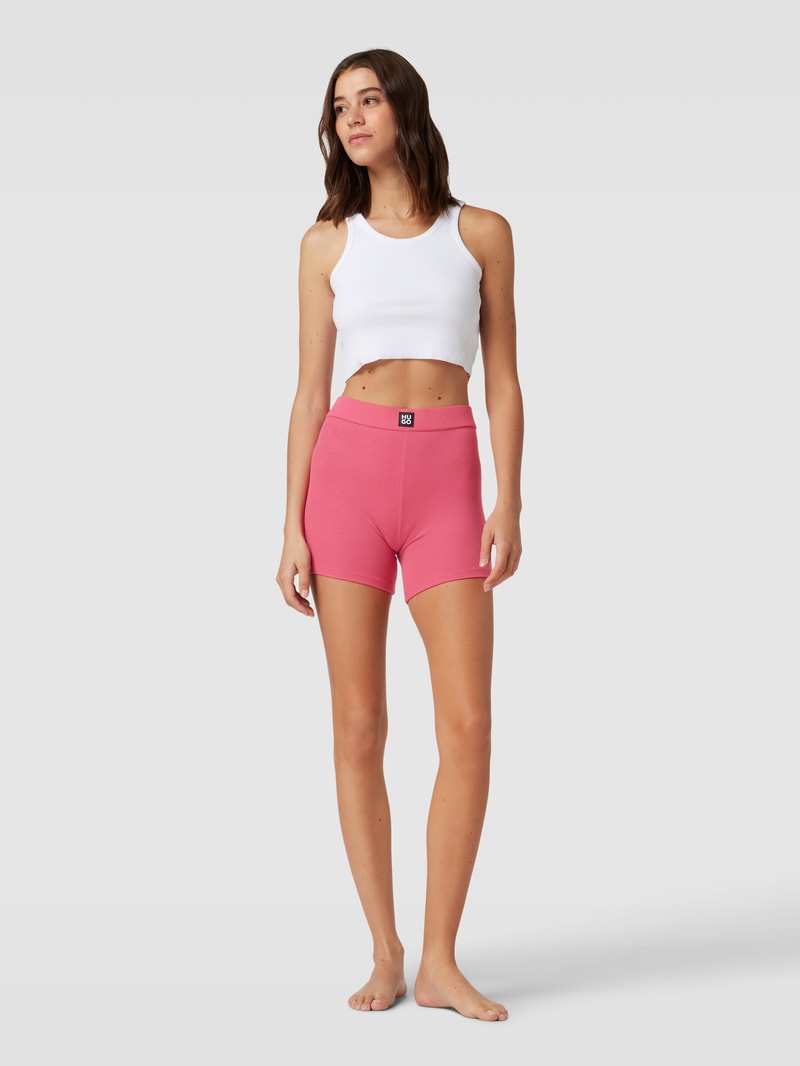 Shorts mit Label-Patch Modell 'NAIANI' in pink