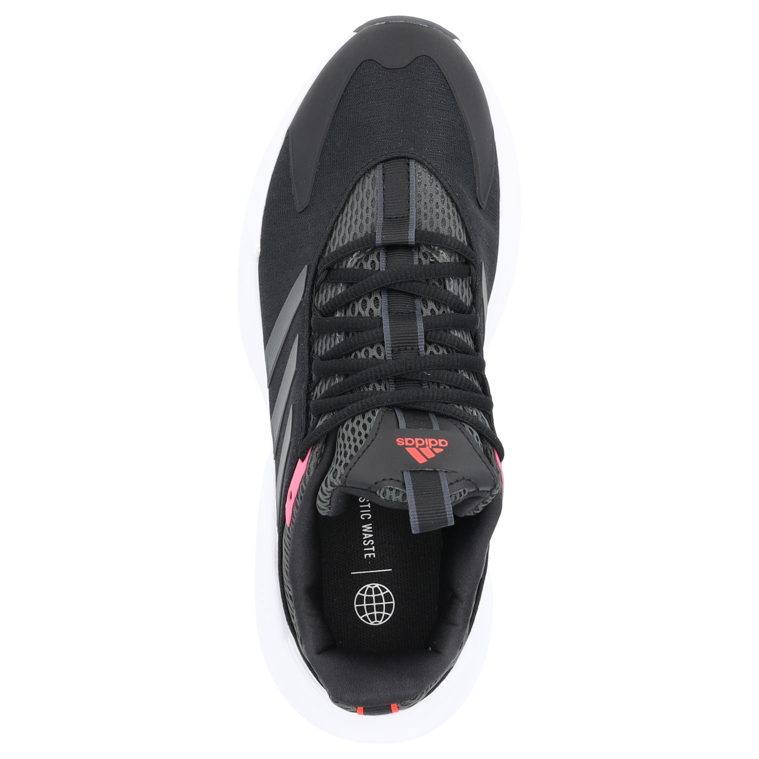 Adidas Alphaedge W, Sneakers Low, Damen, Schwarz/Grau/Pink