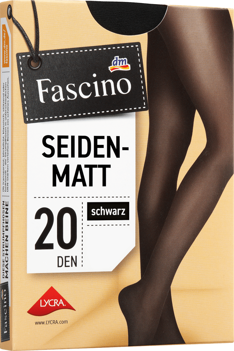 Strumpfhose seidenmatt schwarz Gr. 38/40, 20 DEN, 1 St
