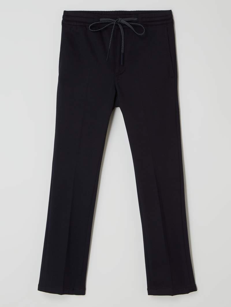 Jogpants mit Stretch-Anteil in marineblau