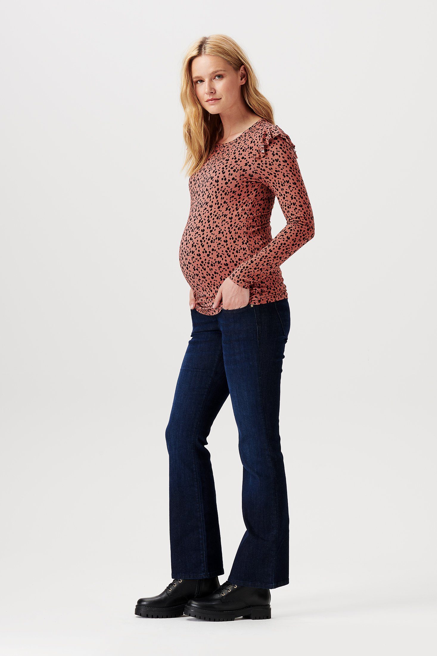 Noppies Umstandsshirt Noppies Langarmshirt Spiro (1-tlg)