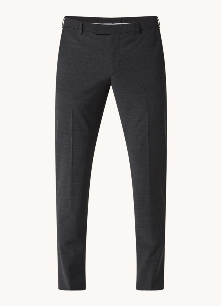 Pantaloni Strelson Flex Cross Mercer Slim Fit din amestec de lână