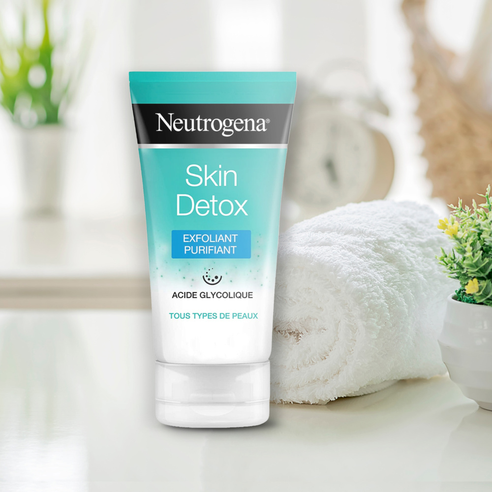 neutrogena Skin Detox Exfoliant Purifiant visage –pour tout type de peaux, 150 ml Soin visage