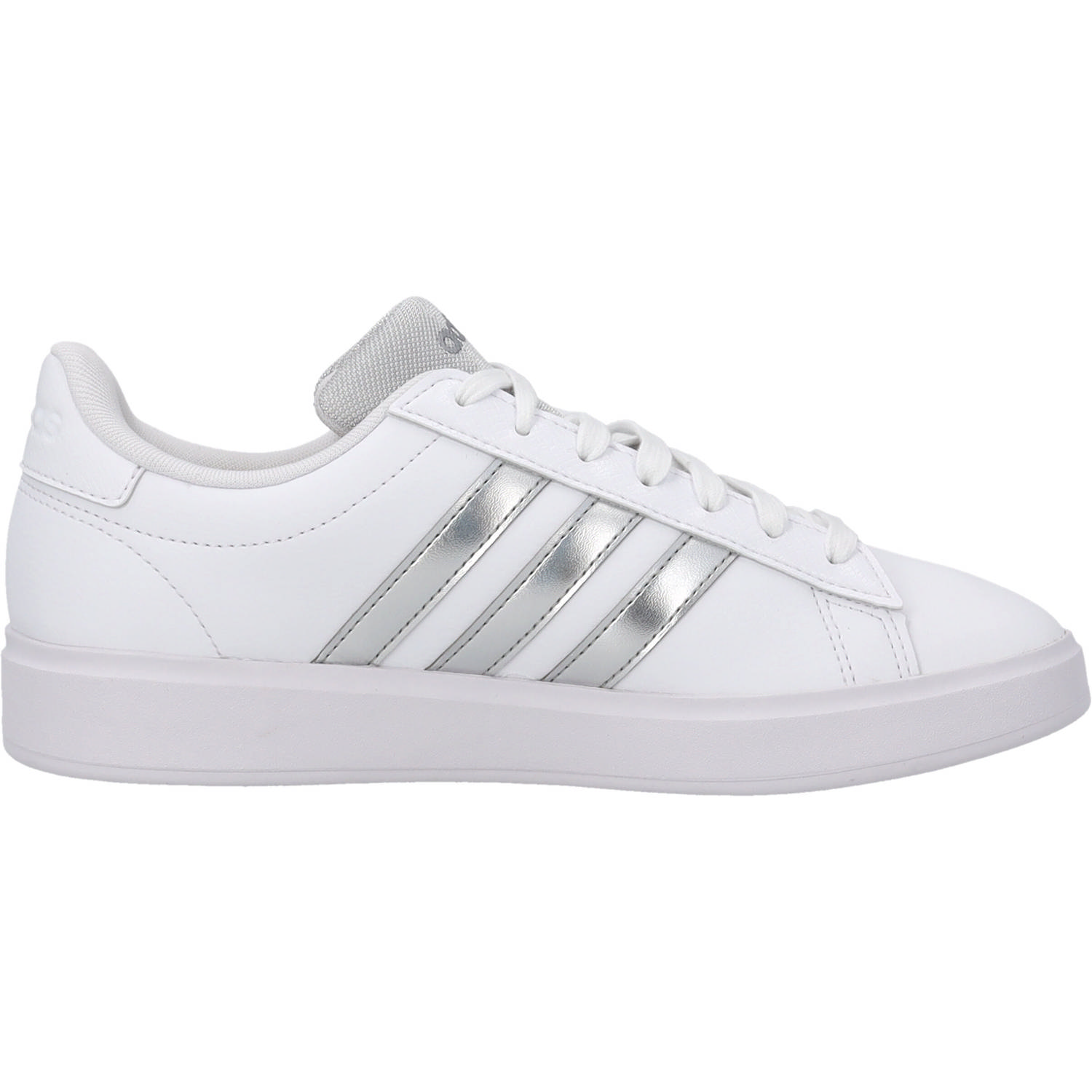 Adidas Grand Court 2.0 W, Sneakers Low, Damen, white/silver met