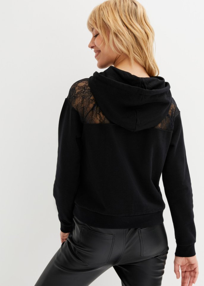 Sweatshirt mit Spitze