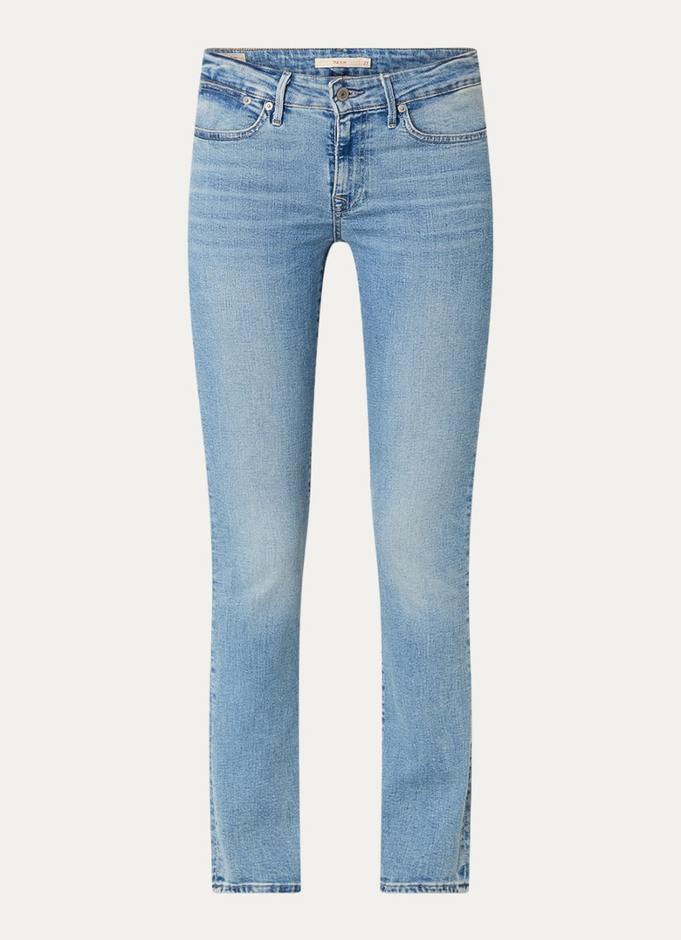 Jeans Levi's 712 a vita media e vestibilità slim, in misto lyocell con lavaggio chiaro.