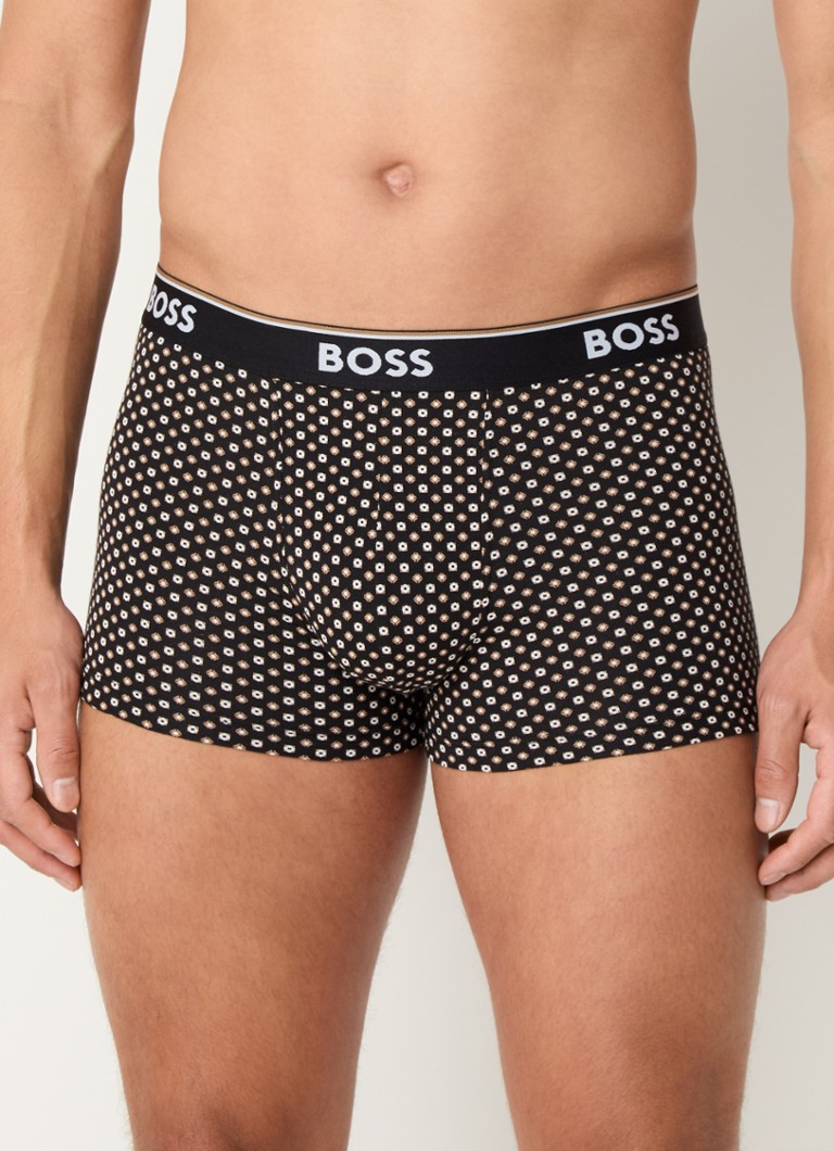 Boxerky HUGO BOSS s logom v páse, balenie 3 kusov