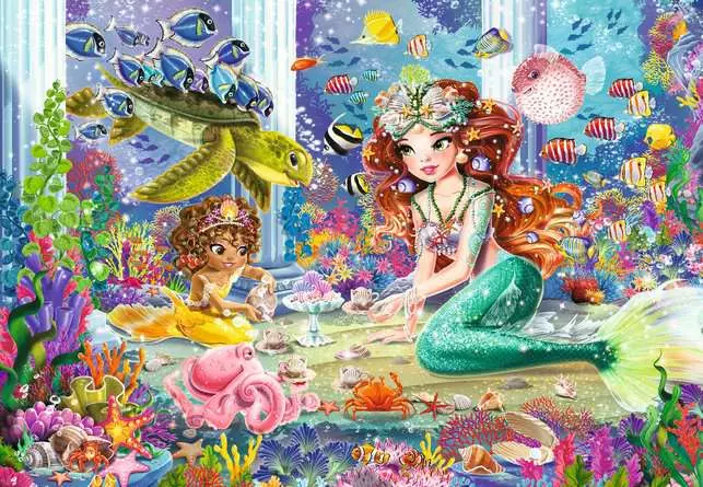 Kinderpuzzle ab 4 Jahren - Zauberhafte Meerjungfrauen - 24 Teile